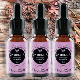 Love Bath Natural Oil Moisturizing Oil Aroma Face Oil Camellia 3 x 20ml / 러브바스 천연오일 모이스처라이징오일 아로마 페이스오일 동백 3개 20ml