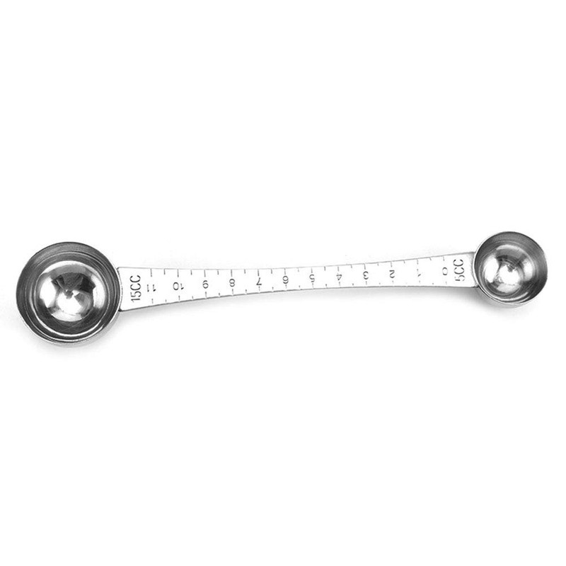 Measuring Spoon,CISHNOU Stainless Steel Double Headed Measuring Spoon Coffee Spoon