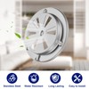 2 PCS BBQ Grill Smoker Air Vent Set, Adjustable Stainless