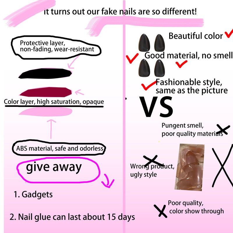 Press type fake nails15 (S)