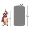 Design Toscano JH576303 Boxer Holiday Dog Ornament Sculpture, Multi-Color