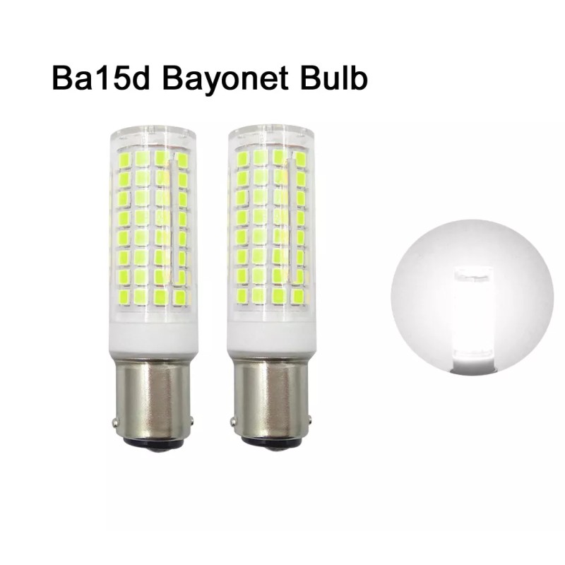 ZHENMING 2pcs Ba15d B15D Bayonet Base Led Bulb 102-2835 9W