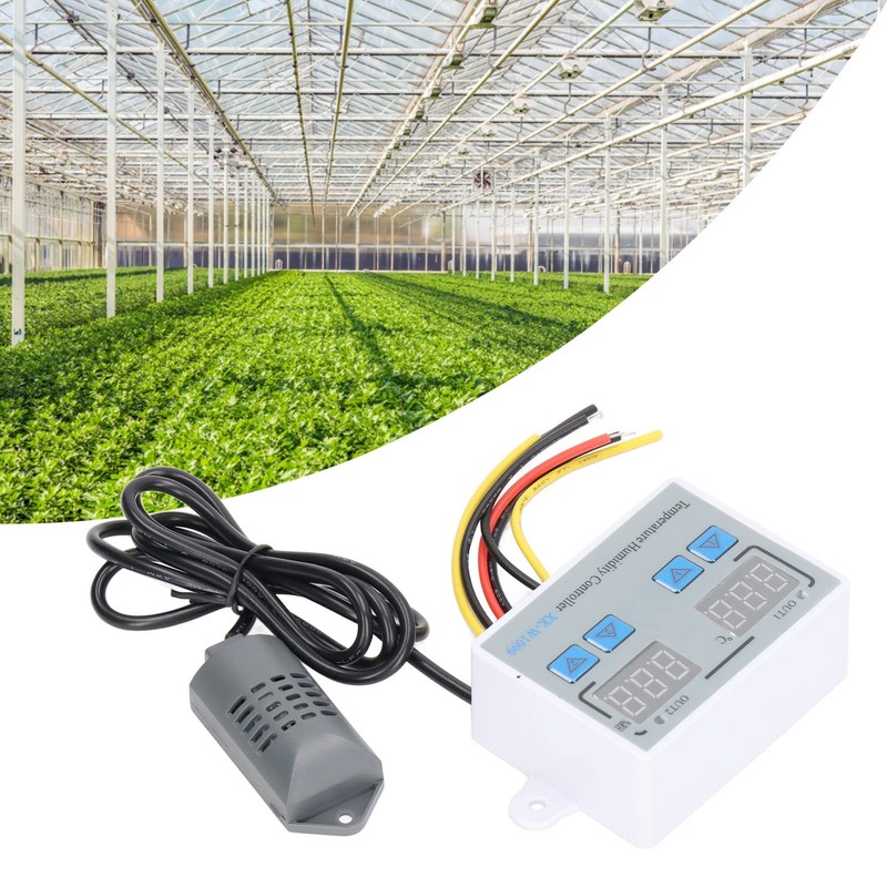 Digital Temperature and Humidity Controller, Digital Display, Intelligent 220W, 12V,