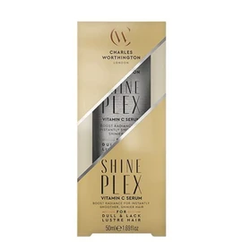 Charles Worthington ShinePlex Glass Shine Serum, Vitamin C to Hydrate and Nourish Hair, Salon Smoothing Treatment for Women, 50 ml