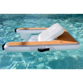 Need To Chill Inflatable Chair - Premium Outdoor Blow Up Seat Lounger for Boating, Beach, Lake, Pool - Includes Pump & Travel Bag - Foldable Water Floating Device for Adults Summer (Grey)