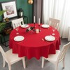 Sterling Mill Polyester Round Tablecloth – Christmas Elegant Table Cover