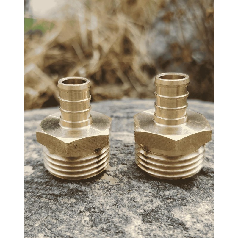 3/4"PEX to 3/4" Garden Hose Male Adapter for PEX-B/C Tubing