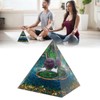 Crystal Pyramid 6CM Epoxy Positive Energy Generator Pyramid for Stress