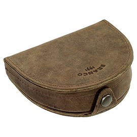 Leather Men's Schütter Coin Purse, Polished & Oiled Cowhide Leather, brown, Modern