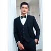 HISDERN Bow Tie Pre-Tied Men's Bow Tie with Pocket Square