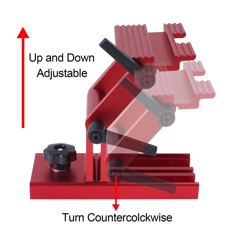 Sharpening Jig Aluminum Alloy Adjustable Replacement Tool Rest for 6/8