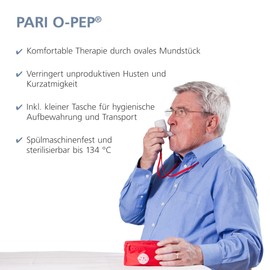 PARI PARI O-PEP - Respiratory Therapy Device for Adults and Kids 5+ - Bronchial Expectorant - Oscillating Positive Expiratory Pressure for Clearing Airways