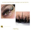 Glitter Lashes Extensions Golden Colored Spike Eyelash Extension Colorful Lash
