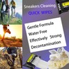 mygezi 2 Pack 60 Pcs Shoe Sneaker Wipes Cleaner Quick