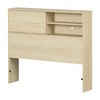 South Shore Noah Bookcase Headboard Bleached Oak, Contemporary