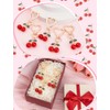 8PCS Cherry Keychain Set - Cute Decorative Bag Accessories