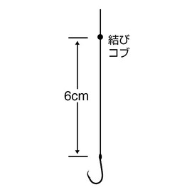 Sasame D-414 Athlete Filefish with Thread, 30 Pieces, Keimura No. 5.5-3