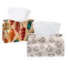 2 Pack Tissue Box Cover Holder, Pig Head Pattern Rectangle