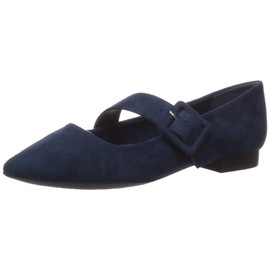 Bella Vita Virginia II Mary Jane - Ballet Plano para Mujer, Azul Marino Gamuza, 6.5 US