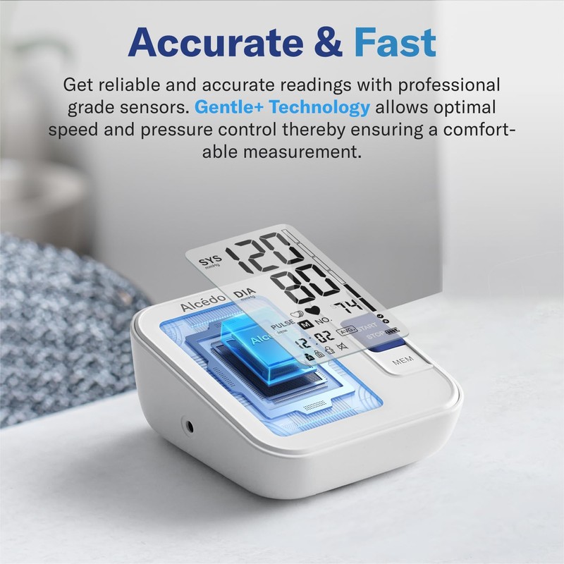 Alcedo Blood Pressure Monitor for Home Use, Automatic Digital BP