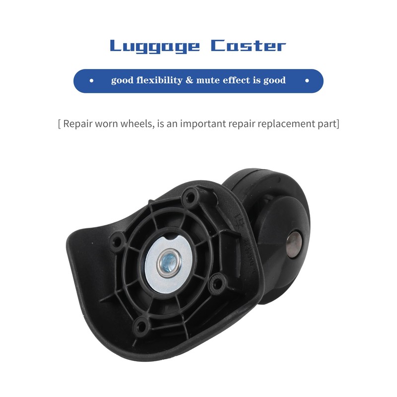 2 Pair Replacement Wheels for Luggage 360 Swivel Suitcase Casters