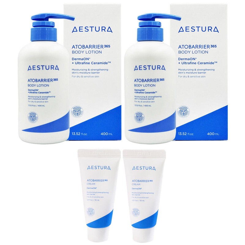 Atobarrier 에스트라 아토베리어365 바디로션400ml x2개+크림30ml x2개 증 정 Atobeiria 365