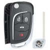 Keyecu Modified 4 Button Flip Remote Key Shell Case for