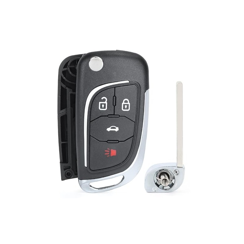 Keyecu Modified 4 Button Flip Remote Key Shell Case for
