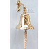 Brass Ship Bell Polished Nautical, Heavy Duty Brass Maritime Duty