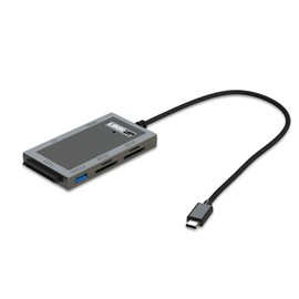 LINKUP 8-in-1 Hub - 4K HDMI, USB 3.0, 2X SD, 2X Micro SD (TF), compatible with CompactFlash, SATA Hard Drive Adapter Port Extension - Compatible with Surface GO Macbook