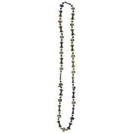 US Toy Pirate Skull and Bone Bead Necklaces (Package of 12)