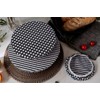 NUTS NULD12 Bowl Cover, Black Stripe, Set of 3, Tableware