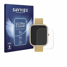 Savvies Pack of 6 Screen Protectors for Banlvs P111 1.75 Inch Ultra Transparent