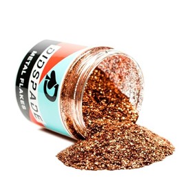 6oz Penny Chopper 0.015" Medium Copper Metal Flake Solvent Resisitant Glitter | Paint Metal Flake | Flake for Automotive Spray and Spray Painting | Glitter for Epoxy Resin