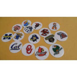 Unbranded Pre Cut One Inch Bottle Cap Images College Teams  Free Ship - photo, 25 images