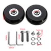 KOMUNJ Pack of 2 luggage wheels, luggage suitcase spare wheels,