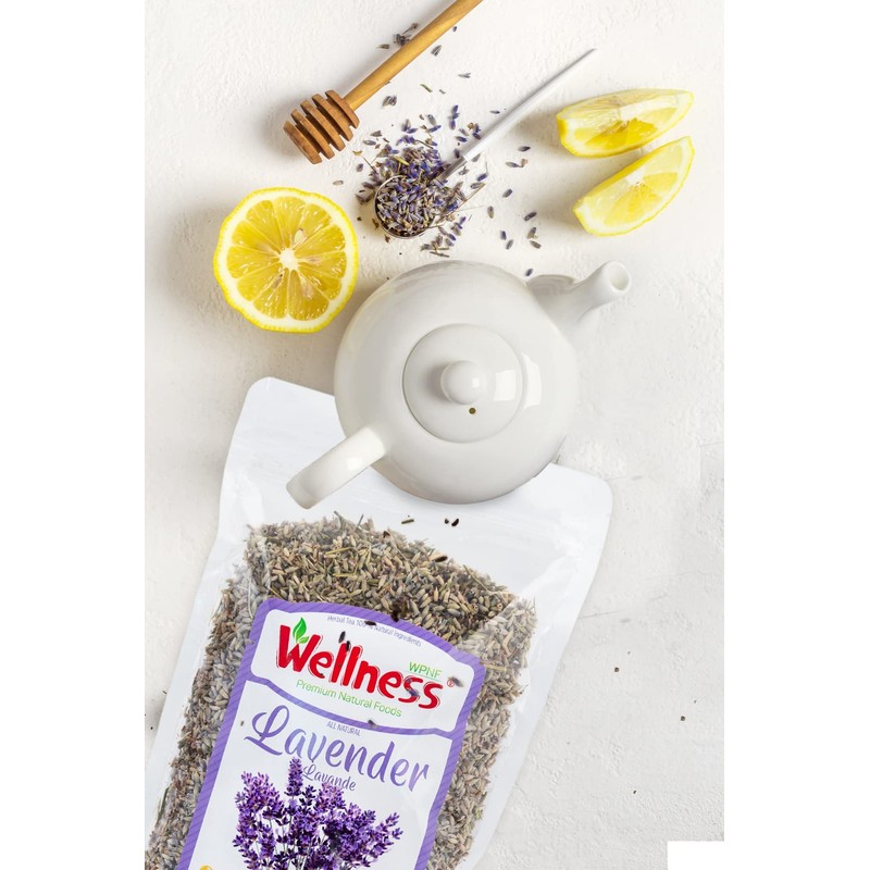 Wellness Organic Lavender Tea: Culinary Grade Lavender Flowers - Food