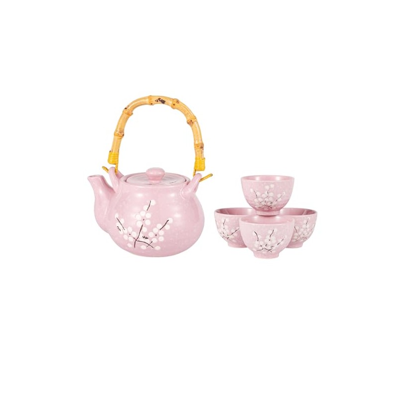 Japanese Plum Blossom Design Tea Set 27 fl oz Teapot