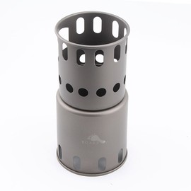 Titanium Backpacking Wood Stove Camping Wood Stove Outdoor Cooking System (Stove Only)