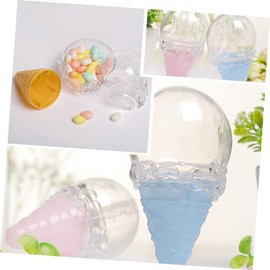 KONTONTY 16pcs Favor Container Ice Cream Treat Ice Cream Party Favor Boxes Christmas Favor Boxes Candy Bags Ice Cream Party Favors Ice Cream Candy Cones Boxes Candy Box Wedding