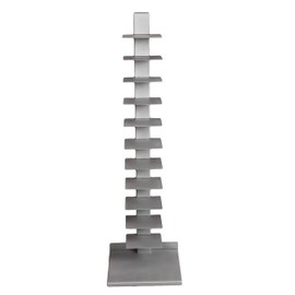 SEI Furniture SEI Furniture 11- shelf Metal Spine Book Tower, Silver