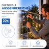 MERRYXMAS 20 x suction cups for fairy lights, suction hooks,