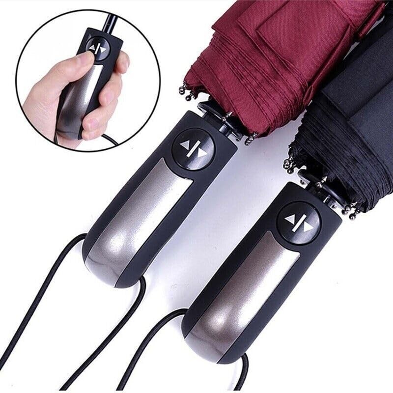 AIMALL Automatic Umbrella, 10-Rib Windproof Folding Compact Umbrella with Auto