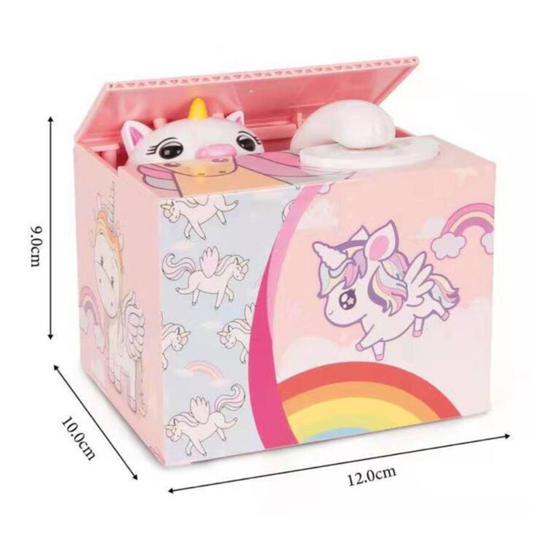 Christmas Stealing Coin Money Box Toy Santa Claus Piggy Bank