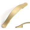 Amerdeco 10 Pack Brushed Gold Cabinet Pulls 3 Inch(76mm) Hole