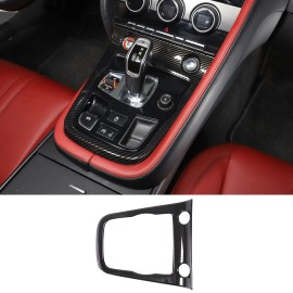 car-king888 ABS Carbon Car Control Gear Shifter Frame Cover Trim For Jaguar F-TYPE 2013-2024