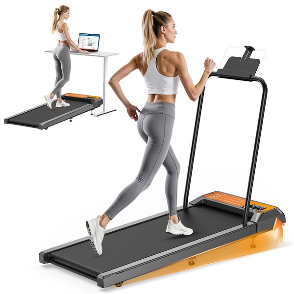 Walking Pad Treadmill with Handle Bar, 2.5 HP Portable Compact