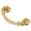 Ornate Heavy Solid Brass Drawer Bail Pull | Centers: 3"