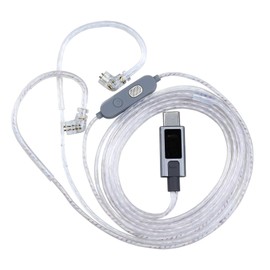 KZ M2 Cable de actualización chapado en plata de doble micrófono, tipo C, cable de repuesto IEMs chapado en plata, cable de extensión de repuesto para auriculares ZAS ZAX ZAR ZS10 Pro de 2 pines de