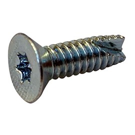 Small Parts 08103TF Steel Thread Cutting Screw, Zinc Plated, 82 Degree Flat Head, Star Drive, Type 23, #8-32 Thread Size, 5/8" Length (Pack of 100)